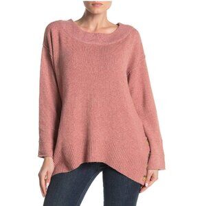 Democracy Side Button Boatneck Sweater